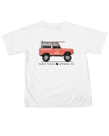 Gulf Coast Bronco Pocket T-Shirt - White