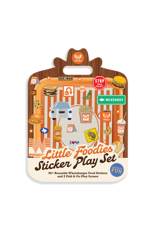 Little Foodies Reusable Sticker Play Set (Whataburger)