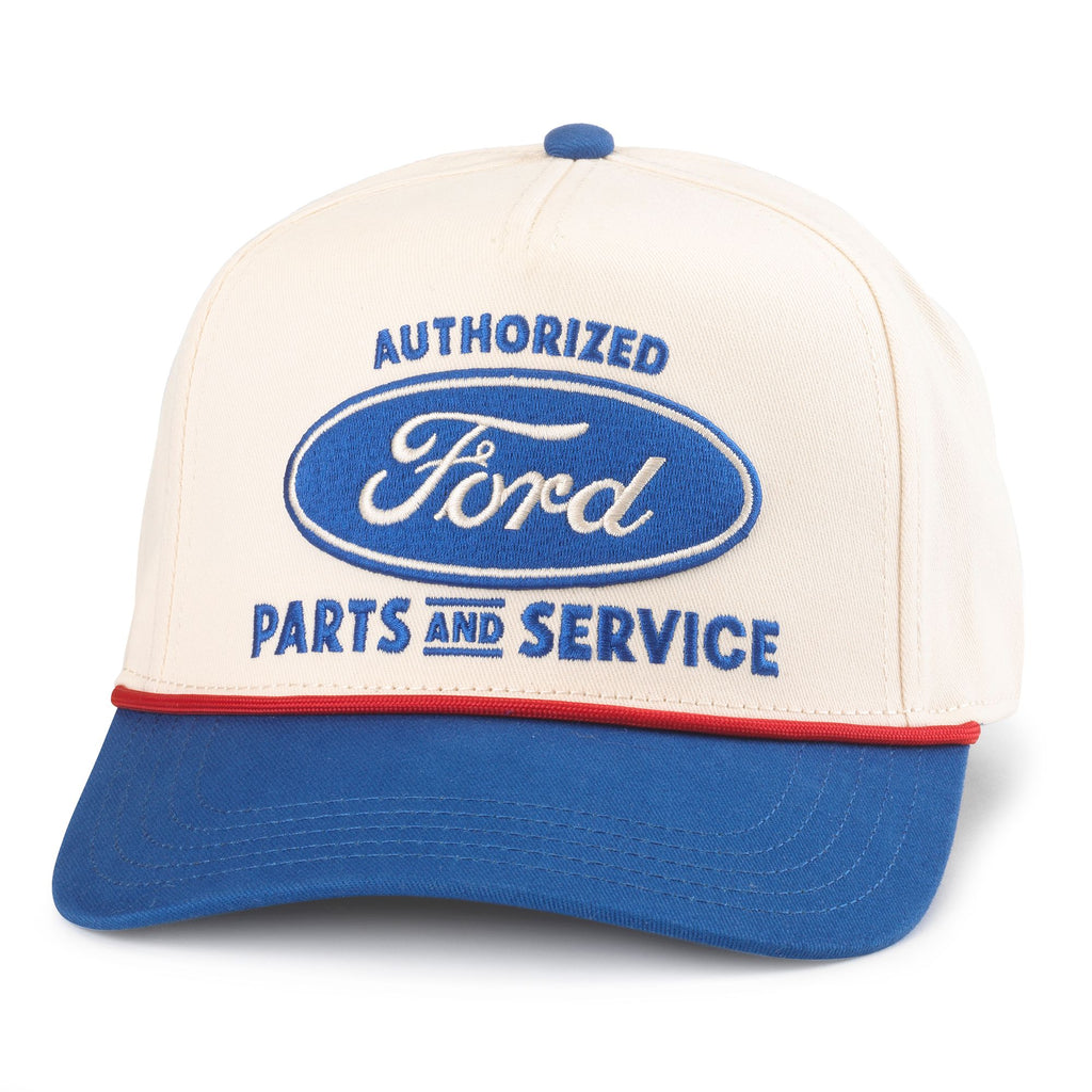 Ford Scottie Hat - Ivory/ Royal
