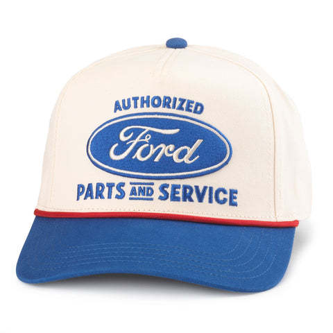 Ford Scottie Hat - Ivory/ Royal