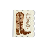 Mini Letterpress Enclosure Card | Boot Howdy