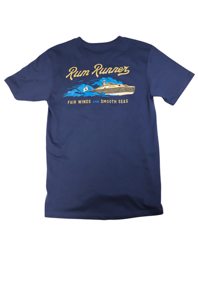 Rum Runner Pocket T-Shirt - Navy