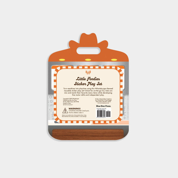 Little Foodies Reusable Sticker Play Set (Whataburger)