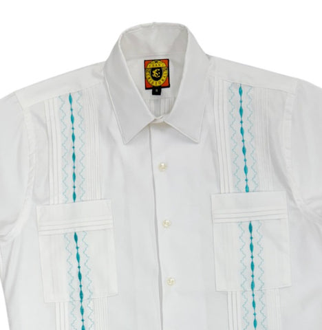 Havana Classic Guayabera - Turquoise