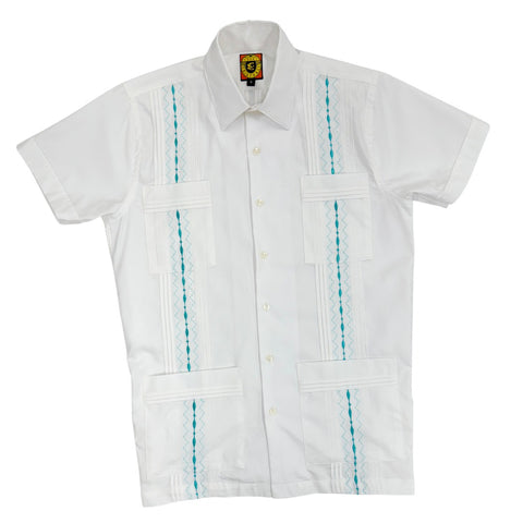 Havana Classic Guayabera - Turquoise