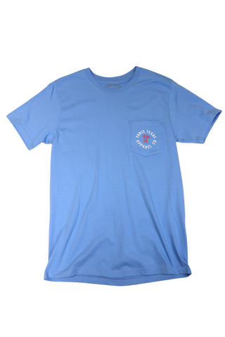 Gulf Coast Surf Club Pocket T-Shirt - Azure