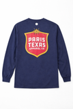 Paris Texas Shield Long-Sleeve Pocket T-Shirt - Navy