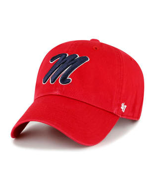 Ole Miss Rebels Clean Up '47 Hat - Red