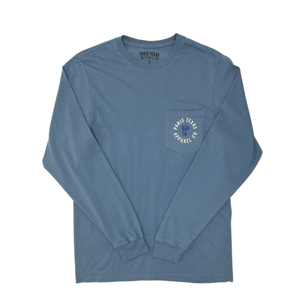 Deep Sea Boat Long-Sleeve Pocket T-Shirt - Slate