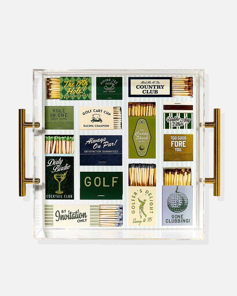 Golf Matchbook Large Tray