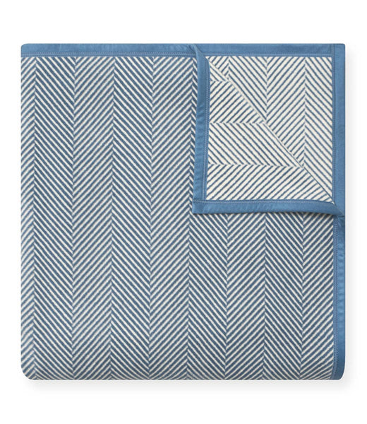 Harborview Herringbone Cornflower Blanket
