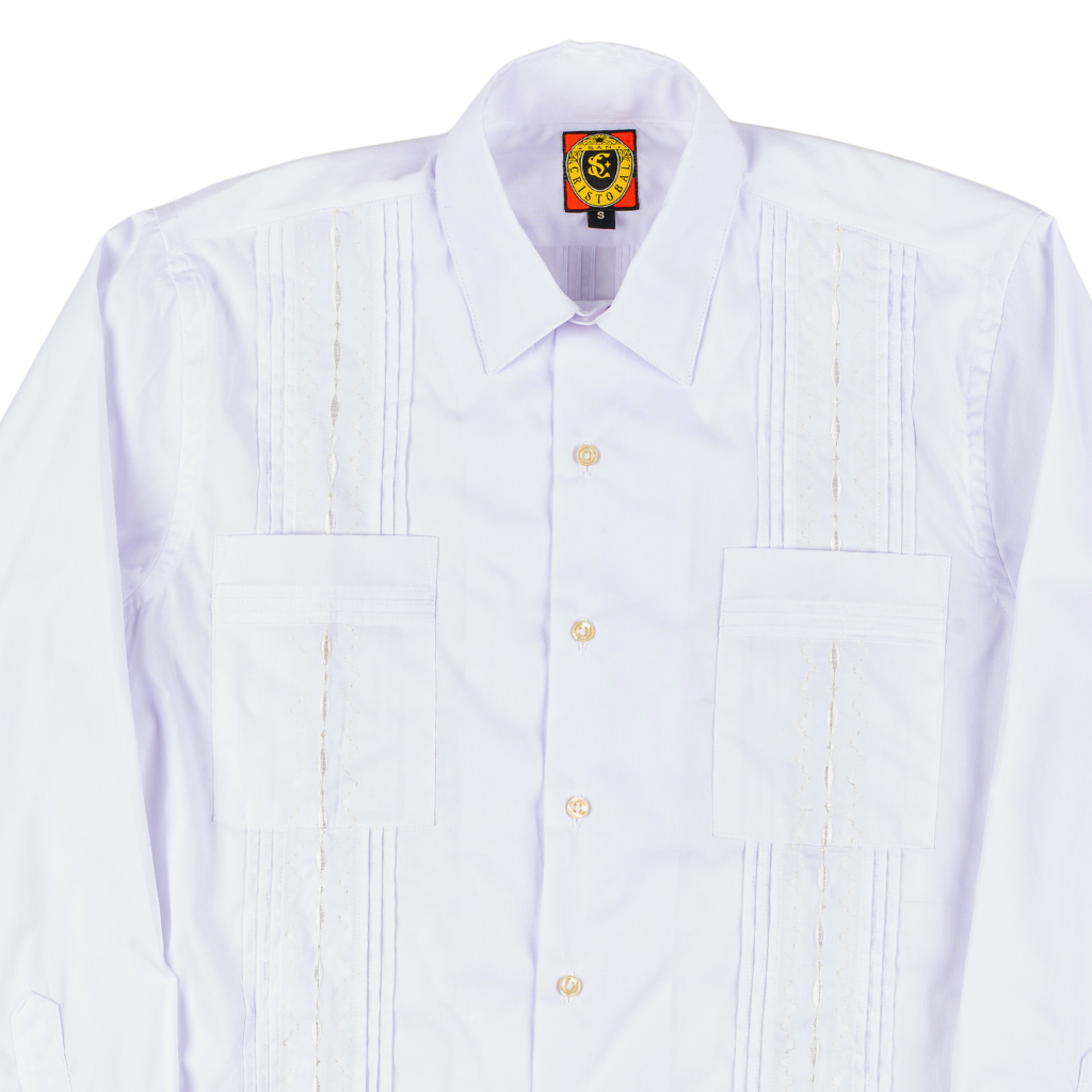 Long Sleeve Havana Classic Guayabera - White – Paris Texas Apparel Co