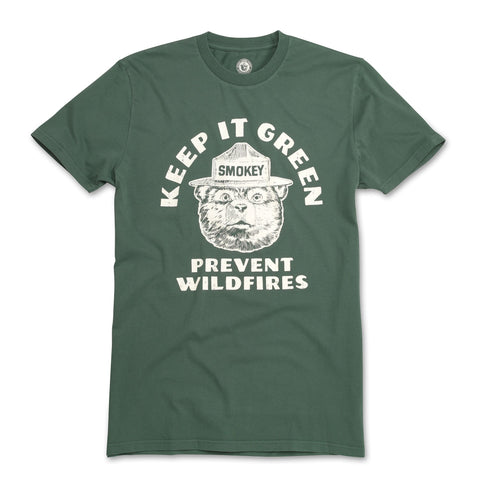 Smokey Bear RL T-Shirt - Green