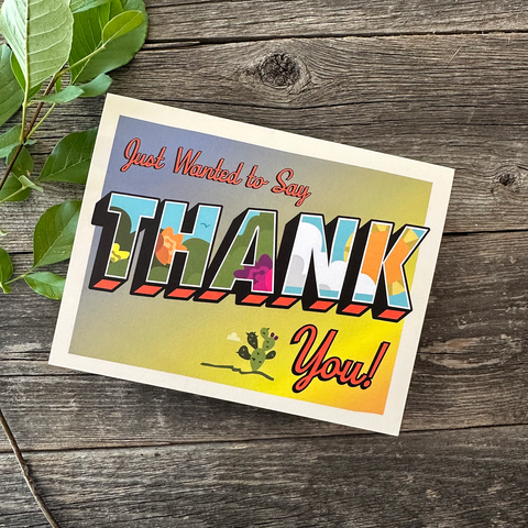 Thank You Card  (Large Letters)