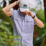 The Railhead Western Short Sleeve - Powder Purple