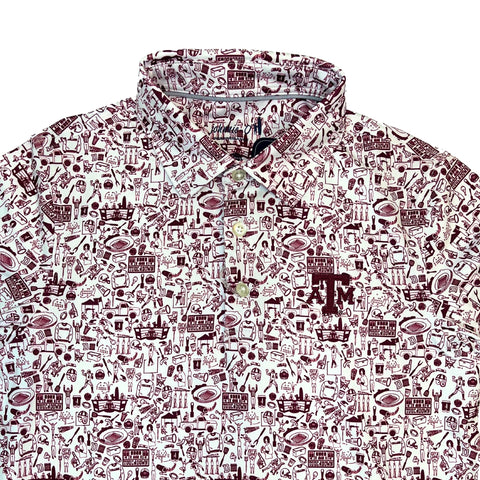 A&M Boys Tailgater Polo - Maroon