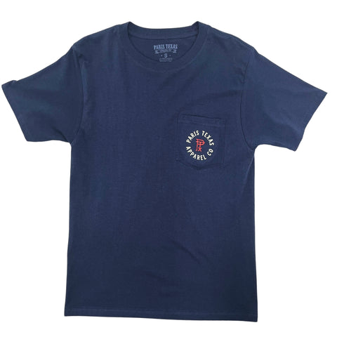 Rowdy Friends Pocket T-Shirt - Navy