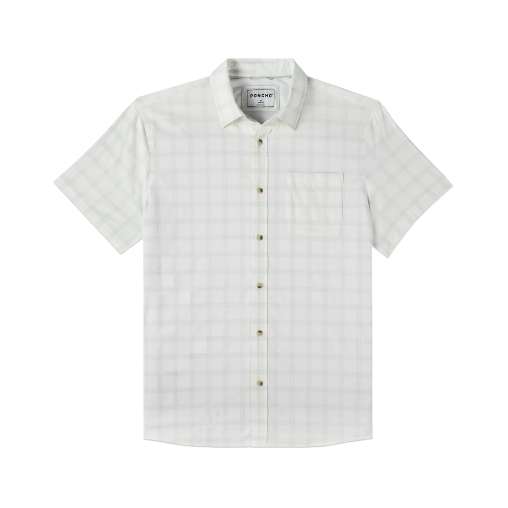 The Amelia Ultra-Lite Short Sleeve - Pale Green Plaid
