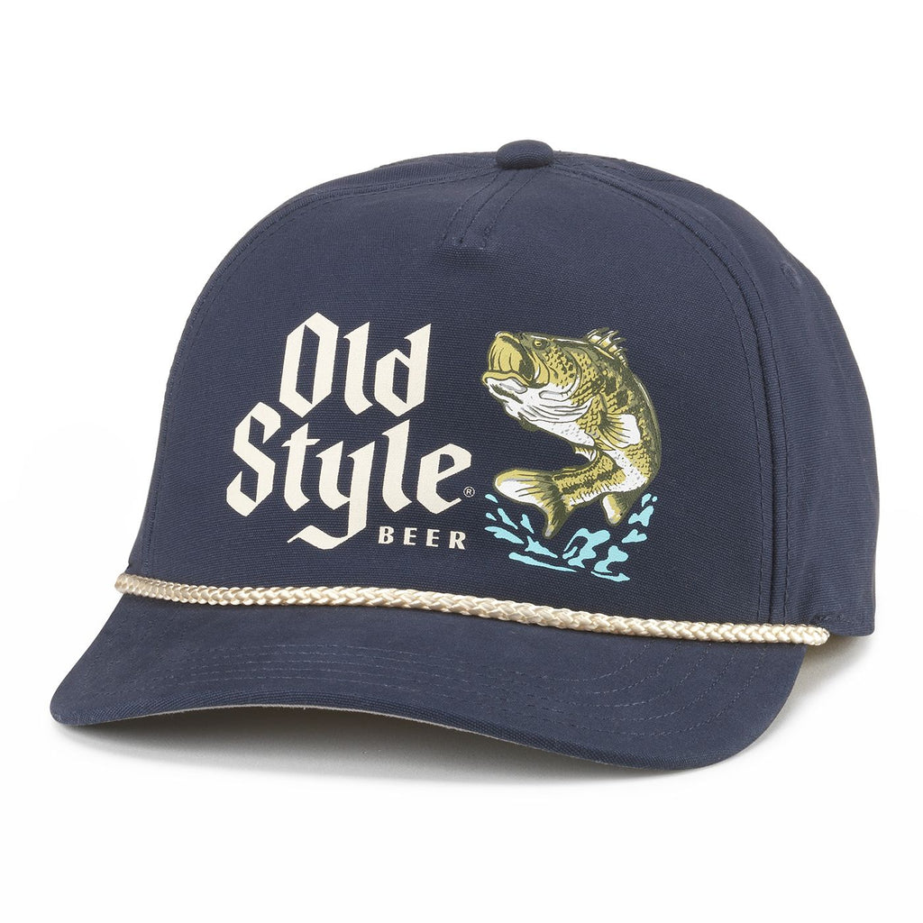 Canvas Cappy Old Style Hat - Navy