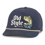 Canvas Cappy Old Style Hat - Navy