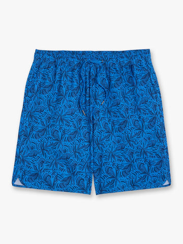 Anchor Short - Azure Painted Leaves