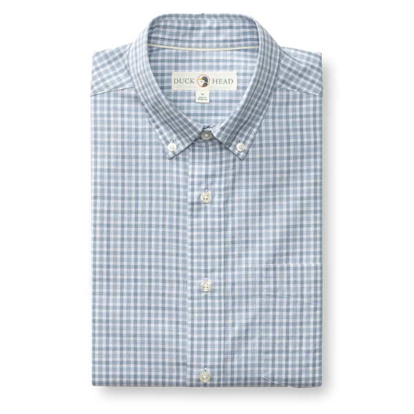 Bray Plaid Performance Poplin Sport Shirt - Wildblown Sky