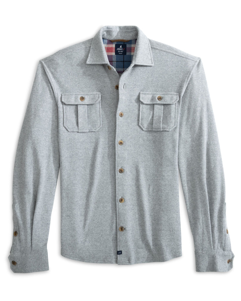 Brayden Long-Sleeved Shirt - Light Gray