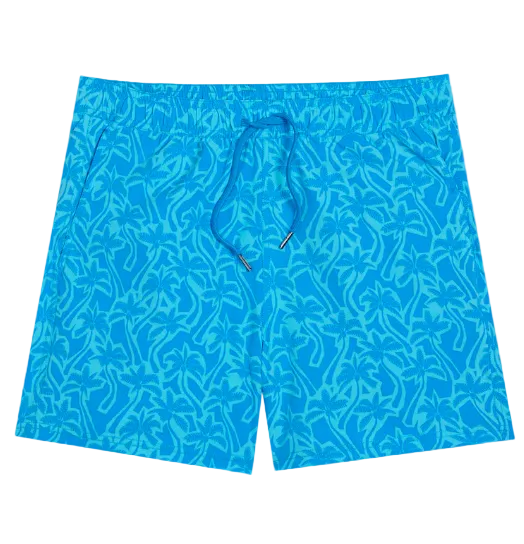 Bungalow Trunk - Turquoise Cutout Palms