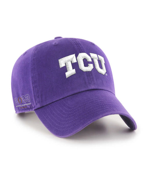 TCU National Championship Clean Up '47 Hat - Purple