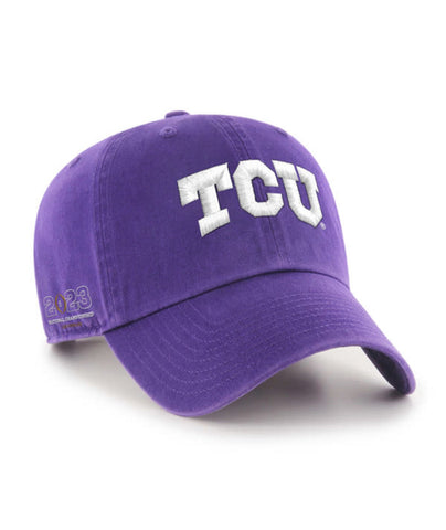 TCU National Championship Clean Up '47 Hat - Purple