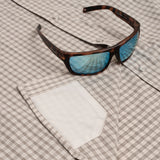 The Guthrie Western Long Sleeve - Brown Tan and Grey Plaid