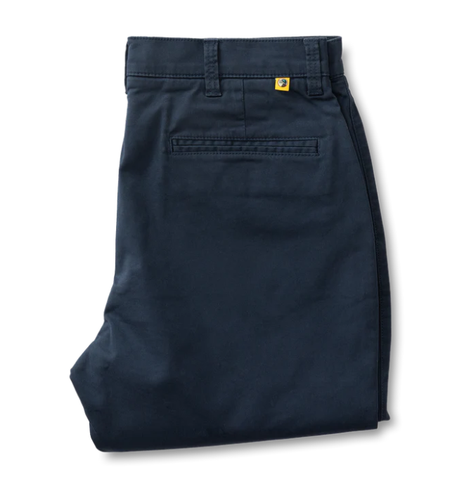 Classic Fit Gold School Chino - Navy