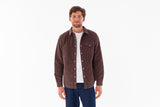 Corduroy Quilted Shacket - Pinecone