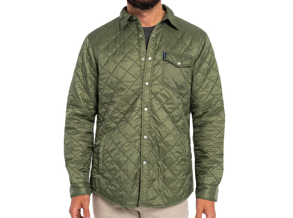 Quilted Shacket - Olive