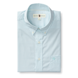 Walton Gingham Performance Poplin Sport Shirt - Pastel Blue