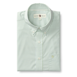 Mitchell Gingham Performance Poplin Sport Shirt - Pear Green