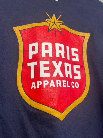 Paris Texas Shield Long-Sleeve Pocket T-Shirt - Navy