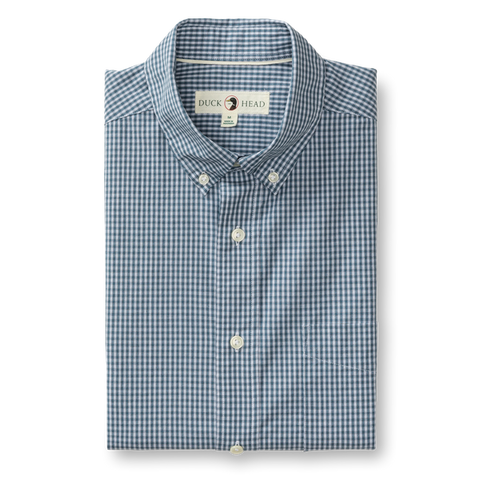 Bolton Plaid Cotton Cashmere Poplin Sport Shirt - Teal Blue