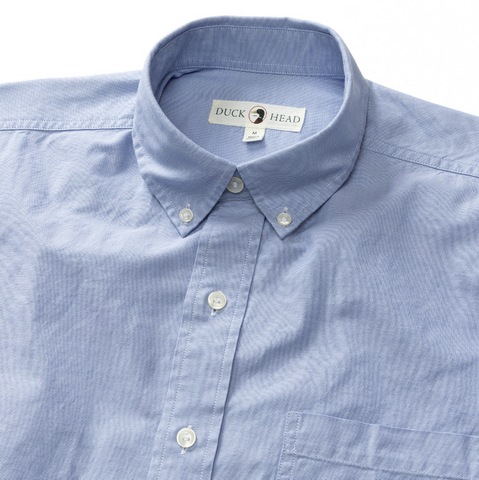 Morris Cotton Oxford Sport Shirt - Blue