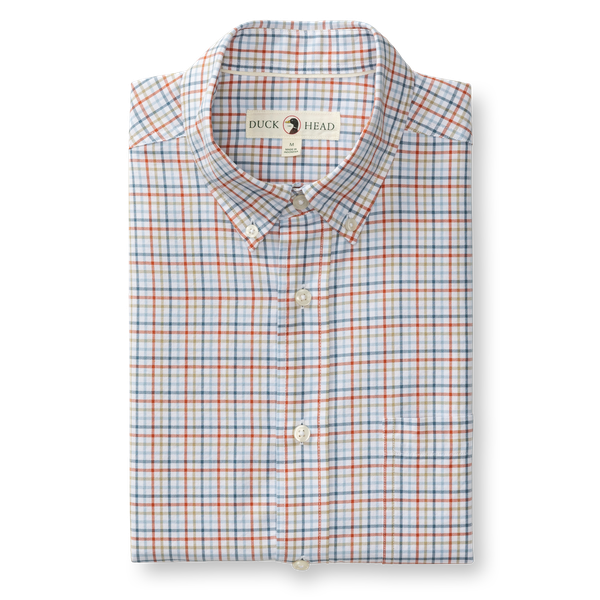 Bennet Cotton Oxford Sport Shirt - Burnt Brick