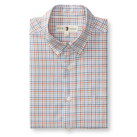 Bennet Cotton Oxford Sport Shirt - Burnt Brick