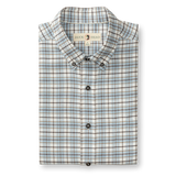 Layne Plaid Cotton Flannel Shirt - Glacier Blue