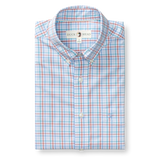 Brody Plaid Performance Poplin Sport Shirt - Rosewood