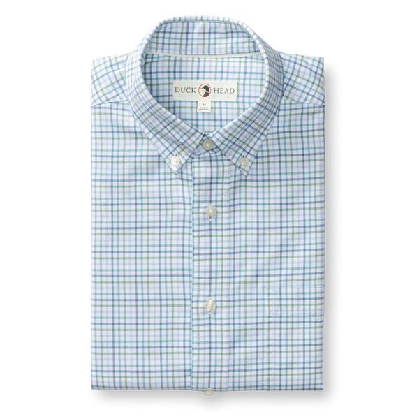 Cooke Cotton Oxford Sport Shirt - Aspen Green