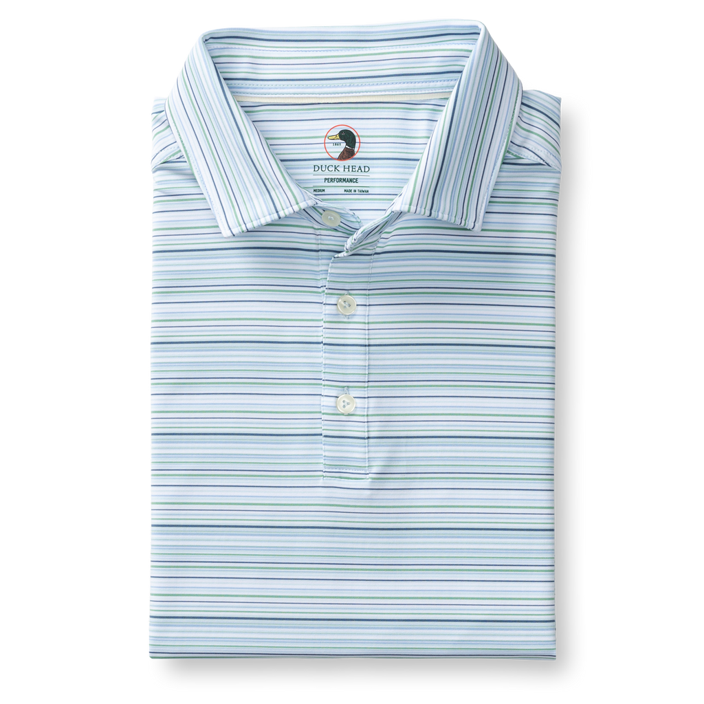 Neil Long Drive Performance Polo - Serenity Blue