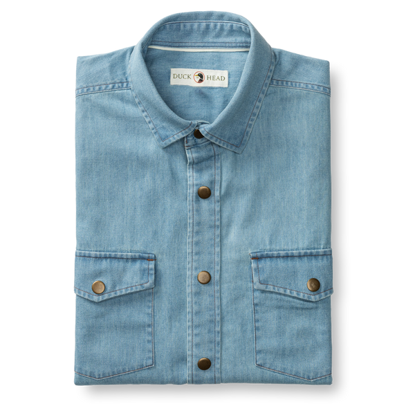 Ware Denim Snap Shirt - Light Wash
