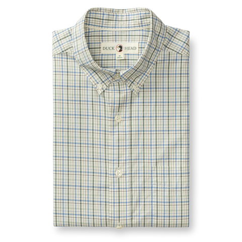 Cooper Cotton Twill Sport Shirt - Lake Blue
