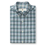 Eaton Plaid Performance Poplin Sport Shirt - Sandrift Khaki