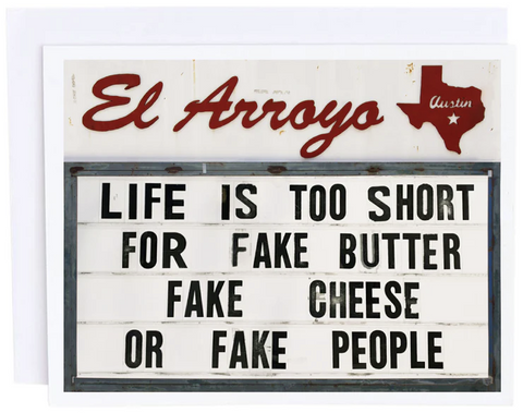 El Arroyo Card - Fake Cheese