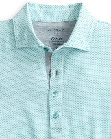 Elliott Printed Linxter Cotton Performance Polo - Green Grass